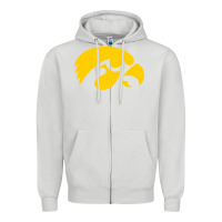 Dove Grey university of iowa athletics teams gear Zipper Hoodie - linhVisuals