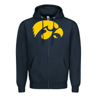 Navy university of iowa athletics teams gear Zipper Hoodie - linhVisuals