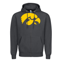 Smoke university of iowa athletics teams gear Zipper Hoodie - linhVisuals