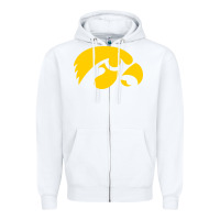 White university of iowa athletics teams gear Zipper Hoodie - linhVisuals