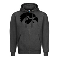 Charcoal Heather university of iowa athletics teams gear Zipper Hoodie - linhVisuals