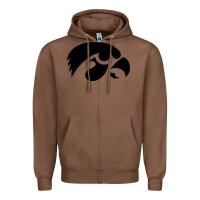 Chestnut university of iowa athletics teams gear Zipper Hoodie - linhVisuals