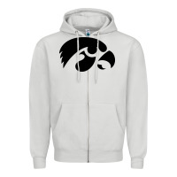 Dove Grey university of iowa athletics teams gear Zipper Hoodie - linhVisuals