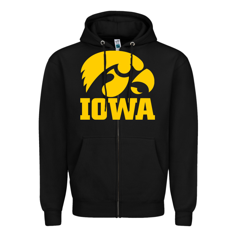 University Of Iowa Athletics Teams Gear Zipper Hoodie by linhVisuals | Teevron