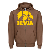 Chestnut university of iowa athletics teams gear Zipper Hoodie - linhVisuals