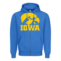 True Royal university of iowa athletics teams gear Zipper Hoodie - linhVisuals