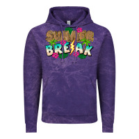 Cloud Purple Summer Break Vintage Hoodie - CowhideDigitalArt