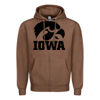 Chestnut university of iowa athletics teams gear Zipper Hoodie - linhVisuals