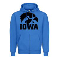 True Royal university of iowa athletics teams gear Zipper Hoodie - linhVisuals