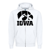 White university of iowa athletics teams gear Zipper Hoodie - linhVisuals