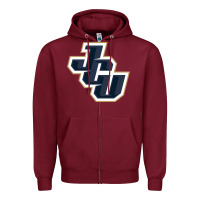 Burgundy john carroll university blue streaks Zipper Hoodie - linhVisuals