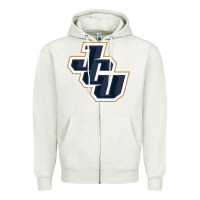 Oatmeal Heather john carroll university blue streaks Zipper Hoodie - linhVisuals