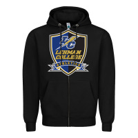 Black lehman college lightning Zipper Hoodie - linhVisuals
