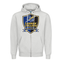 Dove Grey lehman college lightning Zipper Hoodie - linhVisuals