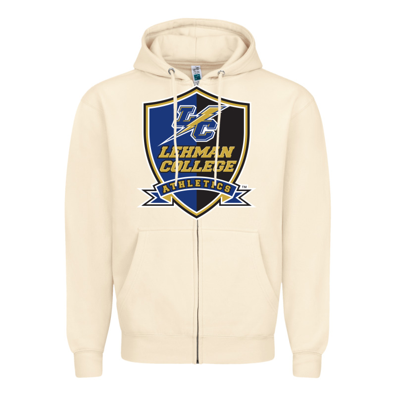 Lehman College Lightning Zipper Hoodie by linhVisuals | Teevron