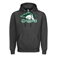 Charcoal Heather morrisville state college Zipper Hoodie - linhVisuals