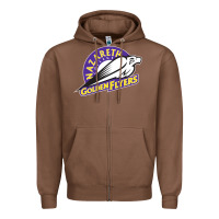 Chestnut nazareth college golden Zipper Hoodie - linhVisuals
