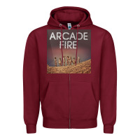 Burgundy #arcade fire everything now tour 2022 Zipper Hoodie - linhVisuals