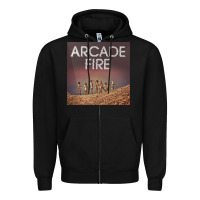 Black #arcade fire everything now tour 2022 Zipper Hoodie - linhVisuals