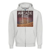 Dove Grey #arcade fire everything now tour 2022 Zipper Hoodie - linhVisuals