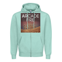 Seafoam #arcade fire everything now tour 2022 Zipper Hoodie - linhVisuals