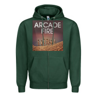 Sports Green #arcade fire everything now tour 2022 Zipper Hoodie - linhVisuals