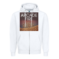 White #arcade fire everything now tour 2022 Zipper Hoodie - linhVisuals