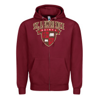 Burgundy st. lawrence university Zipper Hoodie - linhVisuals