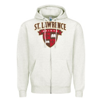 Oatmeal Heather st. lawrence university Zipper Hoodie - linhVisuals
