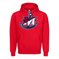 Red suny maritime college Zipper Hoodie - linhVisuals