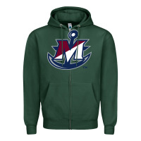 Sports Green suny maritime college Zipper Hoodie - linhVisuals