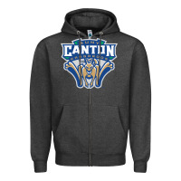 Charcoal Heather suny canton Zipper Hoodie - linhVisuals