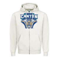 Oatmeal Heather suny canton Zipper Hoodie - linhVisuals