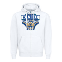 White suny canton Zipper Hoodie - linhVisuals