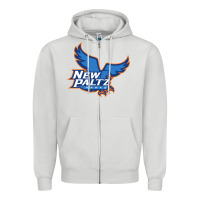 Dove Grey suny new paltz Zipper Hoodie - linhVisuals