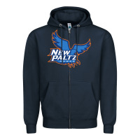 Navy suny new paltz Zipper Hoodie - linhVisuals