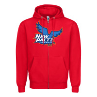 Red suny new paltz Zipper Hoodie - linhVisuals