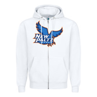 White suny new paltz Zipper Hoodie - linhVisuals