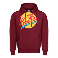 Burgundy johnny rockets Zipper Hoodie - linhVisuals
