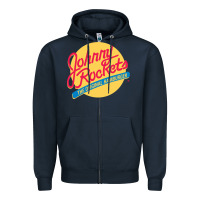 Navy johnny rockets Zipper Hoodie - linhVisuals