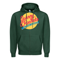 Sports Green johnny rockets Zipper Hoodie - linhVisuals