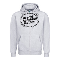 Heather Grey old spaghetti factory Zipper Hoodie - linhVisuals