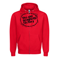 Red old spaghetti factory Zipper Hoodie - linhVisuals