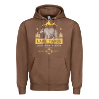 Chestnut womens lake tahoe national park california nevada vintage bear men v n Zipper Hoodie - linhVisuals