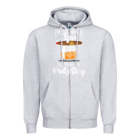 Heather Grey cigar smoking tshirt smoking whiskey drinking dad tee gift Zipper Hoodie - linhVisuals