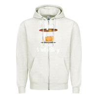 Oatmeal Heather cigar smoking tshirt smoking whiskey drinking dad tee gift Zipper Hoodie - linhVisuals