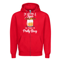 Red cigar smoking tshirt smoking whiskey drinking dad tee gift Zipper Hoodie - linhVisuals