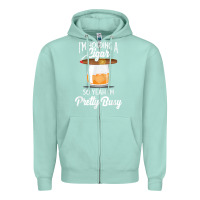 Seafoam cigar smoking tshirt smoking whiskey drinking dad tee gift Zipper Hoodie - linhVisuals