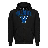 Black villanova university Zipper Hoodie - linhVisuals