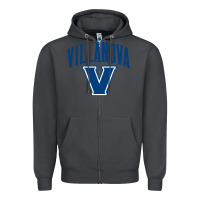 Smoke villanova university Zipper Hoodie - linhVisuals